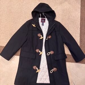 Boys Lands End Wool Toggle Coat